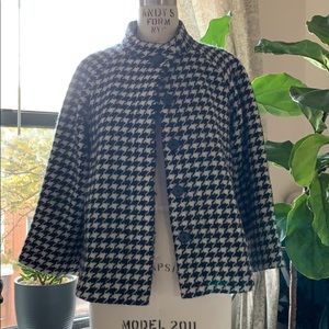 Vintage Banana Republic Houndstooth Coat - Small